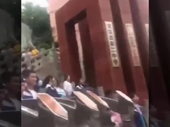 সেমি অটোমেটিক ফ্ল্যাপ ব্যারিয়ার টার্নস্টাইল ট্রেন স্টেশন হ্যান্ডিক্যাপ টার্নস্টাইল